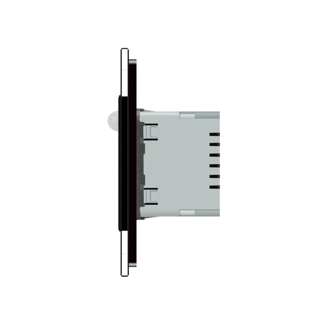 Светильник для лестниц подсветка пола с датчиком движения черный стекло Livolo (722800512)