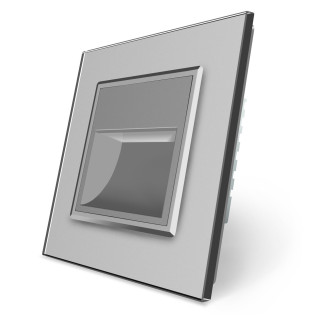 Светильник для лестниц подсветка пола серый стекло Livolo (722800615) Светильник для лестниц подсветка пола серый стекло Livolo (722800615)