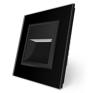 Светильник для лестниц подсветка пола черный стекло Livolo (722800612) Светильник для лестниц подсветка пола черный стекло Livolo (722800612)