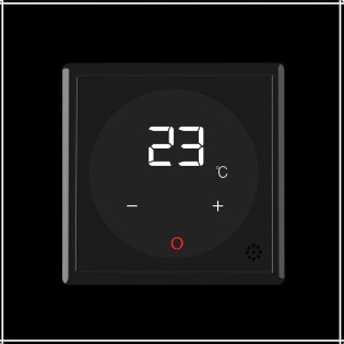 Терморегулятор Livolo для котлов отопления черный (VL-C701TM3-12) Терморегулятор Livolo для котлов отопления черный (VL-C701TM3-12)