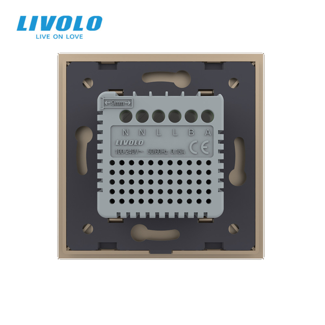 Пульт управления кондиционером золото Livolo (VL-C7-FCA-2APS72)