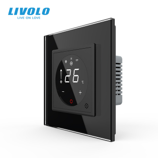 Пульт управления кондиционером черный Livolo (VL-C7-FCA-2BPS72)