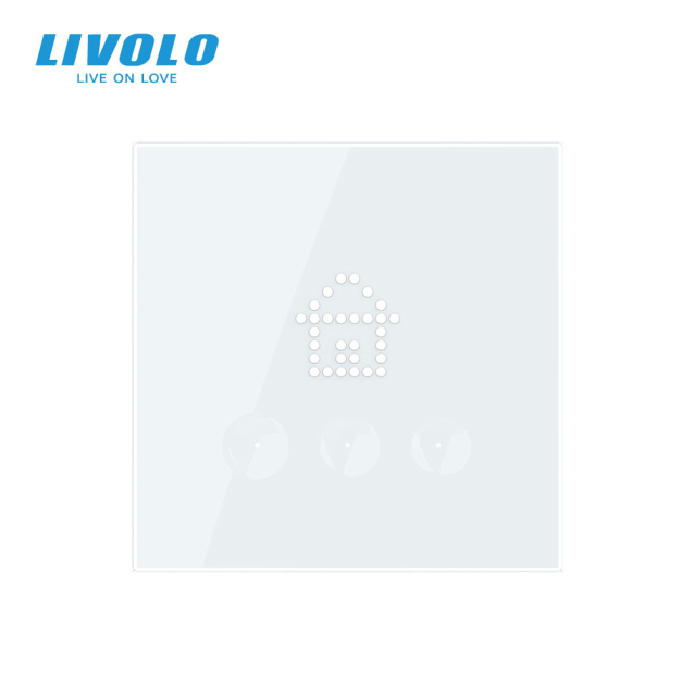 Выключатель сценариев белый Livolo (VL-C703Z1-2WG)