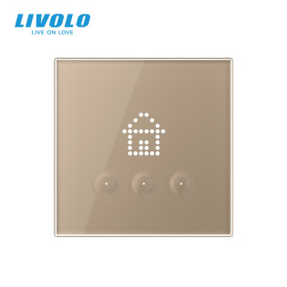 Выключатель сценариев золотой Livolo (VL-C703Z1-2AG) Выключатель сценариев золотой Livolo (VL-C703Z1-2AG)