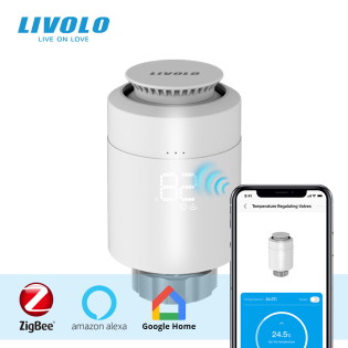 Умная беспроводная термоголовка для радиатора ZigBee Livolo Умная беспроводная термоголовка для радиатора ZigBee Livolo