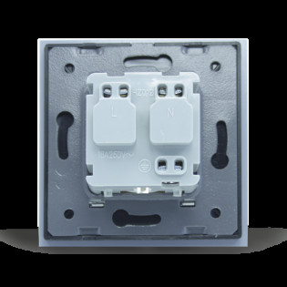 Розетка с крышкой IP44 Livolo черный стекло (VL-C7C1EUWF-12) Розетка с крышкой IP44 Livolo черный стекло (VL-C7C1EUWF-12)