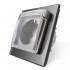 Розетка с крышкой IP44 Livolo серый стекло (VL-C7C1EUWF-15)