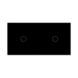 Сенсорный выключатель Livolo 2 канала (1-1) черный стекло (VL-C701/C701-12) Сенсорный выключатель Livolo 2 канала (1-1) черный стекло (VL-C701/C701-12)