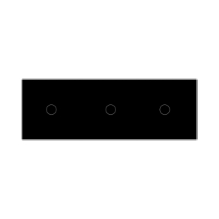 Сенсорный выключатель Livolo 3 канала (1-1-1) черный стекло (VL-C701/C701/C701-12) Сенсорный выключатель Livolo 3 канала (1-1-1) черный стекло (VL-C701/C701/C701-12)