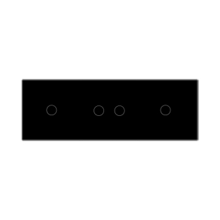 Сенсорный выключатель Livolo 4 канала (1-2-1) черный стекло (VL-C701/C702/C701-12) Сенсорный выключатель Livolo 4 канала (1-2-1) черный стекло (VL-C701/C702/C701-12)