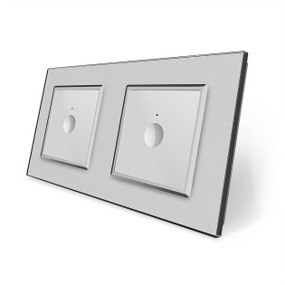 Сенсорный выключатель Sense 2 сенсора (1-1) серый стекло Livolo (VL-C7FC1/FC1-4IP) Сенсорный выключатель Sense 2 сенсора (1-1) серый стекло Livolo (VL-C7FC1/FC1-4IP)