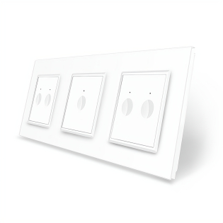 Сенсорный выключатель Sense 5 сенсоров (2-1-2) белый стекло Livolo (VL-C7FC2/FC1/FC2-6WP) Сенсорный выключатель Sense 5 сенсоров (2-1-2) белый стекло Livolo (VL-C7FC2/FC1/FC2-6WP)