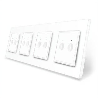 Сенсорный выключатель Sense 8 сенсоров (2-2-2-2) белый стекло Livolo (VL-C7FC2/FC2/FC2/FC2-8WP) Сенсорный выключатель Sense 8 сенсоров (2-2-2-2) белый стекло Livolo (VL-C7FC2/FC2/FC2/FC2-8WP)