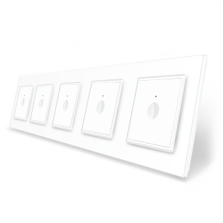 Сенсорный выключатель Sense 5 сенсоров (1-1-1-1-1) Livolo белый стекло (VL-C7FC1/FC1/FC1/FC1/FC1-10WP) Сенсорный выключатель Sense 5 сенсоров (1-1-1-1-1) Livolo белый стекло (VL-C7FC1/FC1/FC1/FC1/FC1-10WP)