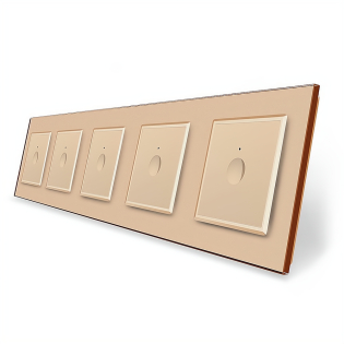 Сенсорный выключатель Sense 5 сенсоров (1-1-1-1-1) Livolo золотой стекло (VL-C7FC1/FC1/FC1/FC1/FC1-10AP) Сенсорный выключатель Sense 5 сенсоров (1-1-1-1-1) Livolo золотой стекло (VL-C7FC1/FC1/FC1/FC1/FC1-10AP)