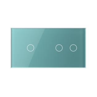 Сенсорний вимикач 3 сенсора (1-2) Livolo зеленый скло (VL-C701/C702-18) Сенсорний вимикач 3 сенсора (1-2) Livolo зеленый скло (VL-C701/C702-18)