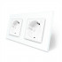 Двухместная умная розетка ZigBee с заземлением белый Livolo (VL-C7FCTC16AZ-4WP)