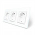 Трехместная умная розетка ZigBee с заземлением белый Livolo (VL-C7FCTC16AZ-6WP)