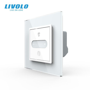 Умный сенсорный проходной диммер белый ZigBee Livolo (VL-C7FC1SDZ-2WP) Умный сенсорный проходной диммер белый ZigBee Livolo (VL-C7FC1SDZ-2WP)