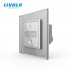 Умный сенсорный проходной диммер серый ZigBee Livolo (VL-C7FC1SDZ-2IP)