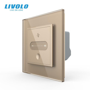 Умный сенсорный проходной диммер золото ZigBee Livolo (VL-C7FC1SDZ-2AP) Умный сенсорный проходной диммер золото ZigBee Livolo (VL-C7FC1SDZ-2AP)