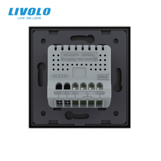 Умный сенсорный проходной диммер черный ZigBee Livolo (VL-C7FC1SD1Z-2GBP) Умный сенсорный проходной диммер черный ZigBee Livolo (VL-C7FC1SD1Z-2GBP)