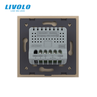 Умный сенсорный Wi-Fi проходной выключатель 1 сенсор золотой стекло Livolo (VL-C7FC1SNY-2G-AP) Умный сенсорный Wi-Fi проходной выключатель 1 сенсор золотой стекло Livolo (VL-C7FC1SNY-2G-AP)