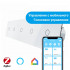 Сенсорный Wi-Fi выключатель Livolo ZigBee 5 каналов (1-1-1-1-1) белый стекло (VL-C705Z-11)