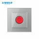 Интеллектуальная тревожная кнопка серый Livolo (VL-C7FYMA-2IP)