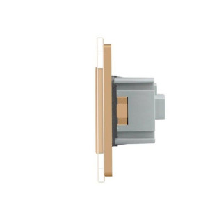 Сенсорный ZigBee выключатель 1 сенсор 3 розетки золото стекло Livolo (VL-C701Z/C7C3EU-13) Сенсорный ZigBee выключатель 1 сенсор 3 розетки золото стекло Livolo (VL-C701Z/C7C3EU-13)