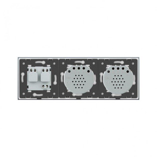 Сенсорный ZigBee выключатель 2 сенсора (1-1) 1 розетка золото стекло Livolo (VL-C701Z/C701Z/C7C1EU-13) Сенсорный ZigBee выключатель 2 сенсора (1-1) 1 розетка золото стекло Livolo (VL-C701Z/C701Z/C7C1EU-13)