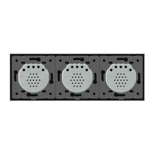 Сенсорный ZigBee выключатель 5 сенсоров (2-1-2) черный стекло Livolo (VL-C702Z/C701Z/C702Z-12) Сенсорный ZigBee выключатель 5 сенсоров (2-1-2) черный стекло Livolo (VL-C702Z/C701Z/C702Z-12)