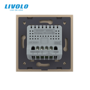 Умный сенсорный Wi-Fi выключатель 1 сенсор золотой стекло Livolo (VL-C7FC1NY-2GAP) Умный сенсорный Wi-Fi выключатель 1 сенсор золотой стекло Livolo (VL-C7FC1NY-2GAP)