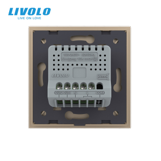 Умный сенсорный Wi-Fi выключатель 2 сенсора золотой стекло Livolo (VL-C7FC2NY-2GAP) Умный сенсорный Wi-Fi выключатель 2 сенсора золотой стекло Livolo (VL-C7FC2NY-2GAP)
