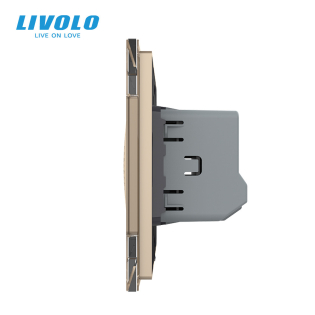 Дверной звонок сирена ZigBee золото Livolo (VL-C7-FCBZ-2AP) Дверной звонок сирена ZigBee золото Livolo (VL-C7-FCBZ-2AP)