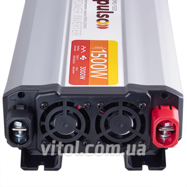 Преобраз. напряжения PULSO/IMU-1520/12V-220V/1500W/USB-5VDC2.0A/мод.синус./клеммы (IMU-1520)