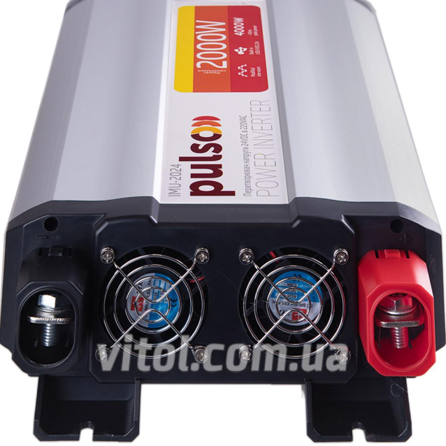 Преобраз. напряжения PULSO/IMU-2024/24V-220V/2000W/USB-5VDC2.0A/мод.синус./клеммы (IMU-2024)